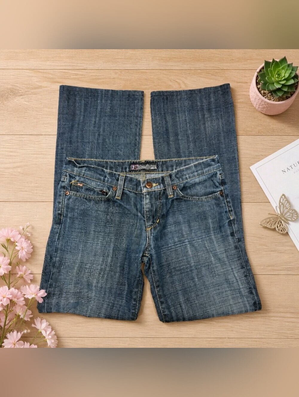 Vintage Joe's Jeans Women's Low-rise Dark Blue Straight Leg Denim Sz 27